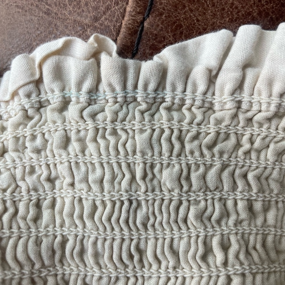 MOLO Rolfia Smocked Top Size 134 -140 9/10 Summer Sand - Picture 7 of 9
